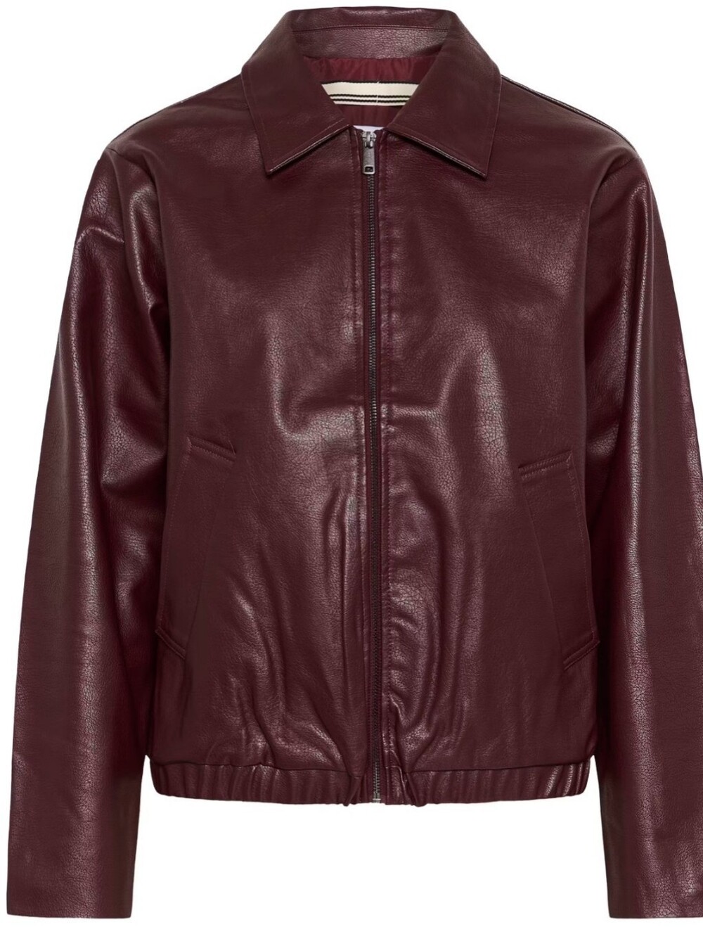 Saint Tropez LaviniaSZ Burgundy Faux Leather Jacket XL